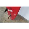 Image 11 : BBI Longboard Surfboard, 2 Fins (Right Fin Box Damaged), Red & White Stripes