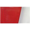 Image 13 : BBI Longboard Surfboard, 2 Fins (Right Fin Box Damaged), Red & White Stripes