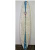 Image 1 : Natural Surf Longboard Surfboard,  Single-Fin, White/Blue
