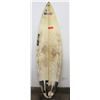 Image 1 : Tokoro 'DP Surf Design' Surfboard, Single Fin, White