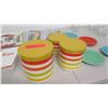 Image 7 : Assorted Kitchenware - Canisters, Plates, Serving Dishes & 2 La Bibles