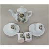 Image 1 : 7-Piece Hummel Porcelain Tea Set - Tea Pot, 2 Cups & Saucers, Creamer & Sugar Pot