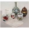Image 1 : Ching Dynasty Teapot & Cups w/ Certification Documents, Misc. Asian Vase, etc.