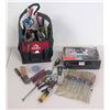 Image 1 : Trouble-Free 220 PSI Air Compressor, Misc Hand Tools, Husky Tool Bag