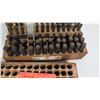 Image 2 : Qty 6 Wooden Cases w/ Die Set Hand-Lettering Tools