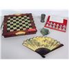 Image 1 : Oriental Chess Board, Jade (or natural stone) Frog, Beijing Opera Mask Set, Metal Cup