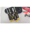 Image 2 : Collapsible Multi-Tool Hammer, DeWalt Clamps, Chisels, Vice Grips, Husky Saw, etc