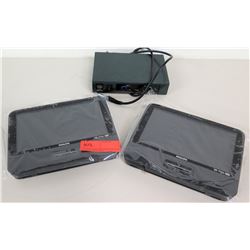 2 New Philips DVD Players & Nady 2-Channel Wireless System