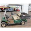 Image 1 : Two-Seater Golf Cart w/ Yamaha Utility Box, Adventurer One (no charger, batteries dead, untested)