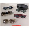Image 1 : 5 Pairs Sunglasses & 1 Case - Tori Burch, Ray-Ban, etc