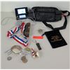 Image 1 : Leather Fanny Pack, Memorabilia, Mini-Computer, Keychain, etc