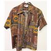Image 1 : Vintage Aloha Shirt - Holo-Holo Hawaii, Brown Tones, Sz M