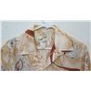Image 2 : Vintage Aloha Shirt - Mele Mele Honolulu, Tan & Blue Paisley, Sz M