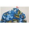 Image 10 : Vintage Aloha Shirt - Waikiki Holiday, Blue Green, Sz M