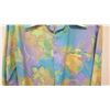 Image 4 : Vintage Retro Tegaki Hand Paints Long Sleeve Shirt, Blue/Green, Sz S