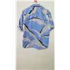Image 8 : Vintage Aloha Shirt - Mark Raysten (Div. of Malihini) Blue White w/Cranes, Sz M