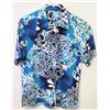 Image 1 : Vintage Aloha Shirt - G.V.H. Hawaii Print, Blue White, No Tags, Size Unknown