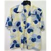Image 1 : Vintage Aloha Shirt - Chinese Coins/Asian Motif, Yellow Blue, No Tags, Size Unknown