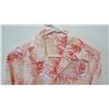 Image 2 : Vintage Aloha Shirt - Red & White w/ Cranes, No Tags, Size Unknown