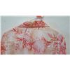 Image 8 : Vintage Aloha Shirt - Red & White w/ Cranes, No Tags, Size Unknown