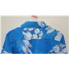 Image 10 : Vintage Aloha Shirt - Blue & White 88084 Hibiscus Print, No Tags, Size Unknown