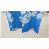 Image 3 : Vintage Aloha Shirt - Blue & White 88084 Hibiscus Print, No Tags, Size Unknown