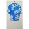 Image 8 : Vintage Aloha Shirt - Blue & White 88084 Hibiscus Print, No Tags, Size Unknown