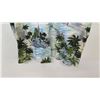 Image 4 : Vintage Aloha Shirt - White & Blue Palm Trees/Fishing Scenes, No Tags, Size Unknown