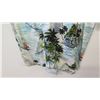 Image 8 : Vintage Aloha Shirt - White & Blue Palm Trees/Fishing Scenes, No Tags, Size Unknown