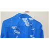 Image 7 : Vintage Aloha Shirt - Blue w/ White Hibiscus Clusters, No Tags, Size Unknown