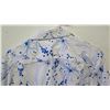 Image 8 : Vintage Aloha Print Shirt - Blue w/ White Abstract Print, No Tags, Size Unknown
