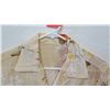 Image 2 : Vintage Aloha Shirt - Tan w/ Sailing Canoe, Palm Trees, No Tags, Size Unknown