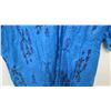 Image 3 : Vintage Aloha Shirt - Blue Historic Hawaiiana Figures, No Tags, Size Unknown