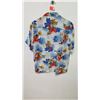 Image 9 : Vintage Aloha Shirt - Blue & Red Floral Print, No Tags, Size Unknown