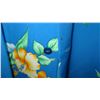 Image 4 : Vintage Aloha Shirt - Blue w/ Yellow Hibiscus, No Tags, Size Unknown
