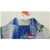 Image 9 : Vintage Aloha Shirt - Blue & Red Palm Tree/Sailing Motif, No Tags, Size Unknown