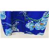Image 3 : Vintage Shirt - Cobalt Blue Asian Inspired Floral Print, No Tags, Size Unknown