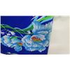 Image 4 : Vintage Shirt - Cobalt Blue Asian Inspired Floral Print, No Tags, Size Unknown