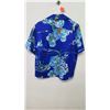 Image 6 : Vintage Shirt - Cobalt Blue Asian Inspired Floral Print, No Tags, Size Unknown