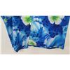 Image 4 : Vintage Aloha Shirt - Blue w/Green Hibiscus Floral Print, No Tags, Size Unknown