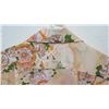 Image 8 : Vintage Shirt - Tan Asian Inspired Floral Print, No Tags, Size Unknown