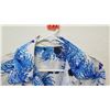 Image 2 : Vintage Shirt - Long Sleeve Blue White Floral Print, No Tags, Size Unknown