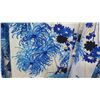 Image 4 : Vintage Shirt - Long Sleeve Blue White Floral Print, No Tags, Size Unknown