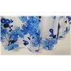 Image 8 : Vintage Shirt - Long Sleeve Blue White Floral Print, No Tags, Size Unknown