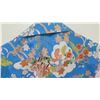 Image 8 : Vintage Shirt - Bright Blue Asian Inspired Floral Print, No Tags, Size Unknown