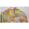 Image 9 : Vintage Shirt - Bright Abstract Geometric Print, No Tags, Size Unknown