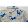 Image 8 : Vintage Shirt - Long Sleeve Blue & White Asian Floral Print, No Tags, Size Unknown