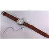 Image 1 : Men's Wenger Swiss Made Stainless Steel Watch w/ Leather Strap
