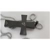 Image 7 : Men's Stainless Steel Necklace Black Cross Pendant Retail $449, New w/ Tag