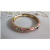 Image 3 : Qty 5 Misc Bracelets - Silver Pearl, Pink Enamel, Beaded, Bangle & Chain